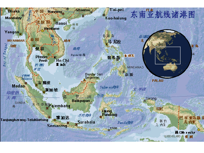 非洲航线诸港图